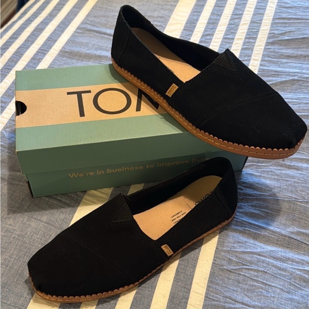 TOMS Alpargata Leather Wrap Slip in shoes